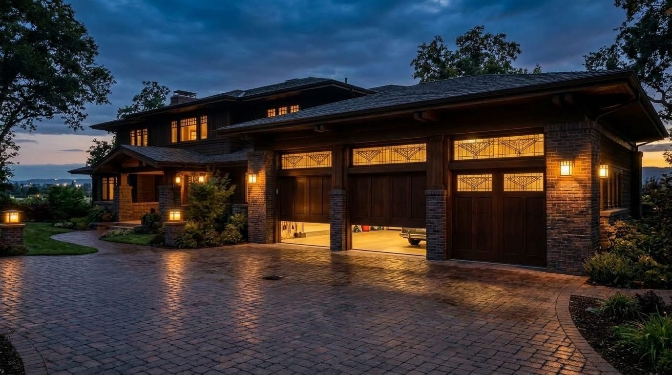 Mateo Affordable Garage Door Overhead Garage Door Gliding Open in Atascocita, TX
